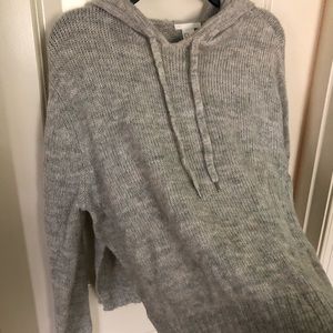 H&M Hooded Gray Sweater (Slightly Cropped)